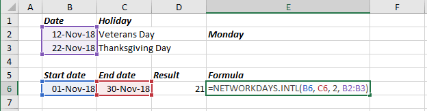 Number of Work Days for unusual shifts in Excel for Microsoft 365 Number of Work Days for unusual shifts in Excel 365