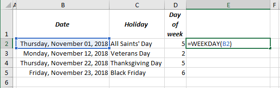 How To Count Days Of Week In The Range Of Dates Microsoft Excel 16