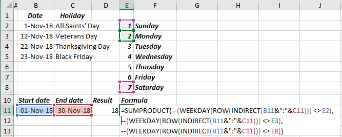 Long formula SUMPRODUCT in Excel 2016 Long formula SUMPRODUCT in Excel 2016