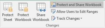 Protect and Share Workbook