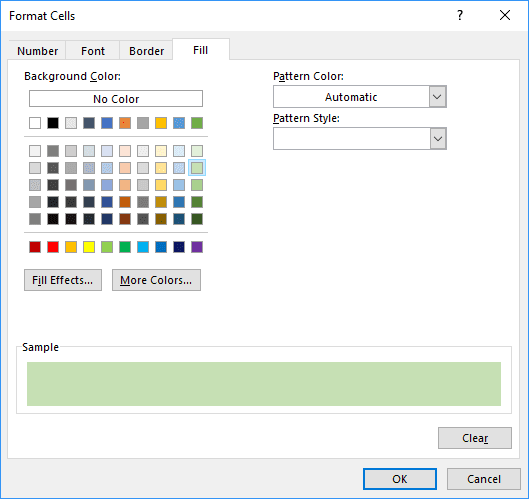 Format values where this formula is true in Excel 2016