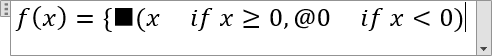 A system of linear equations or linear system 2 in Word 2016