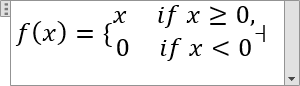 A system of linear equations or linear system 3 in Word 2016