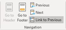 Footers for different sections in Word for Microsoft 365 Footers for different sections in Word 365
