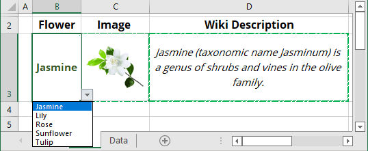 Automatically extended or dynamic drop-down list in Excel 365