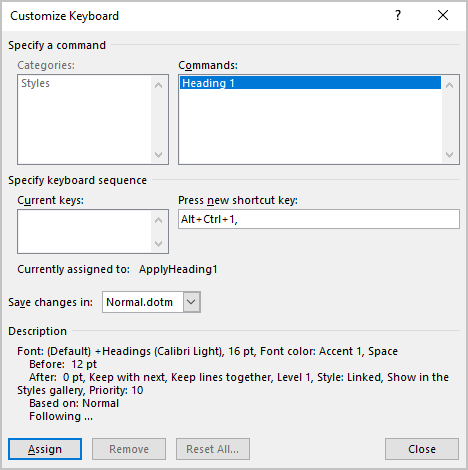 Customize Keyboard in Word for Microsoft 365 Customize Keyboard in Word 365