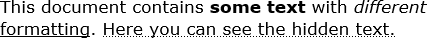 Display hidden text only in Word for Microsoft 365 Display hidden text only in Word 365