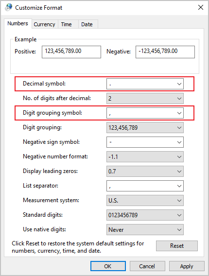 Customize Format Windows 10