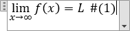 Formula with hash and number in Word 2016