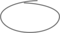 The third part of a hand drawn oval shape in PowerPoint 365