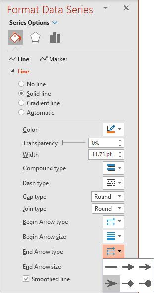 Stealth Arrow in PowerPoint 365