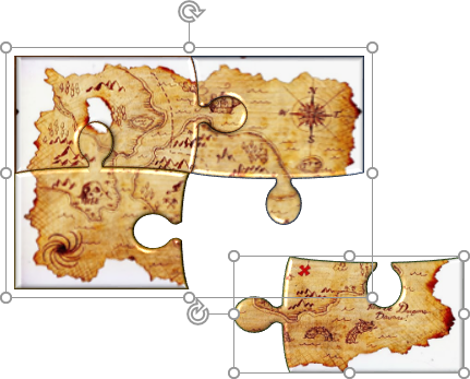 One piece aside of a puzzle chart in PowerPoint for Microsoft 365 One piece aside of a puzzle chart in PowerPoint 365