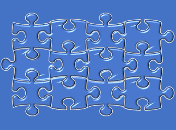 Effect of falling-out pieces of a Jigsaw puzzle in PowerPoint 365