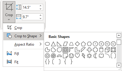 Crop to Frame in PowerPoint 365