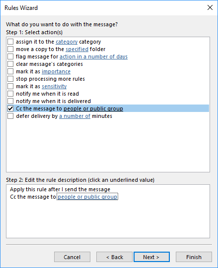 Rules Wizard 3 in Outlook for Microsoft 365 Rules Wizard 3 in Outlook 365