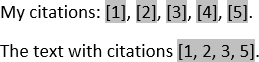 A multi-source citation in Word 2016