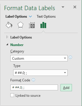 Format Data Labels in Excel 365