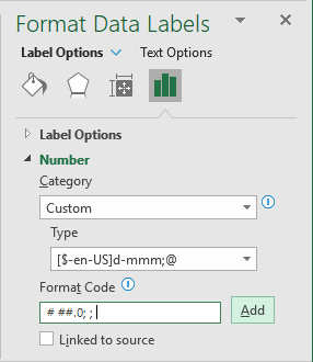 Format Data Labels in Excel 365