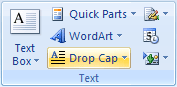 Text in Word 2007