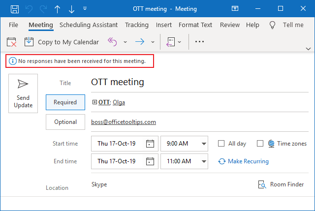 No responses in Outlook for Microsoft 365 No responses in Outlook 365