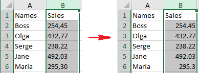 Change comma to decimal point and vice versa in Excel 2016 Change comma to decimal point and vice versa in Excel 2016