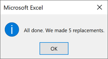 Microsoft message in Excel 2016 Microsoft message in Excel 2016