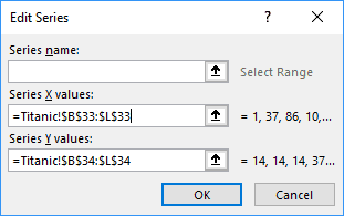 Edit Series dialog box in Excel 2016 Edit Series dialog box in Excel 2016