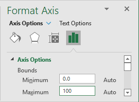 Format Axis pane in Excel for Microsoft 365 Format Axis pane in Excel 365