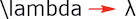 The lambda letter in Word for Microsoft 365 The lambda symbol in Word 365
