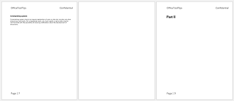 New part of a document on an odd page in Word 2016 New part of a document on an odd page in Word 2016