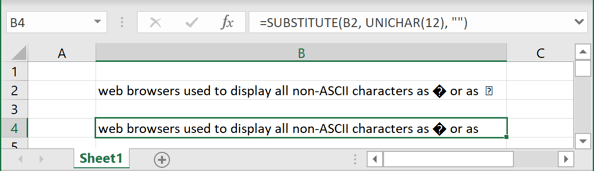 Function 2 result in Excel 2016