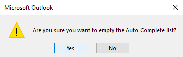 Warning message in Outlook for Microsoft 365 Warning message in Outlook 365