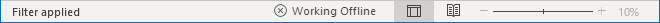 Status bar for Work Offline Outlook for Microsoft 365 Status bar for Work Offline Outlook 365