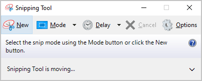 New button in Snipping Tool Windows 10 New button in Snipping Tool Windows 10