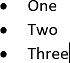 A bulleted list in Word for Microsoft 365 Bulleted list in Word 365