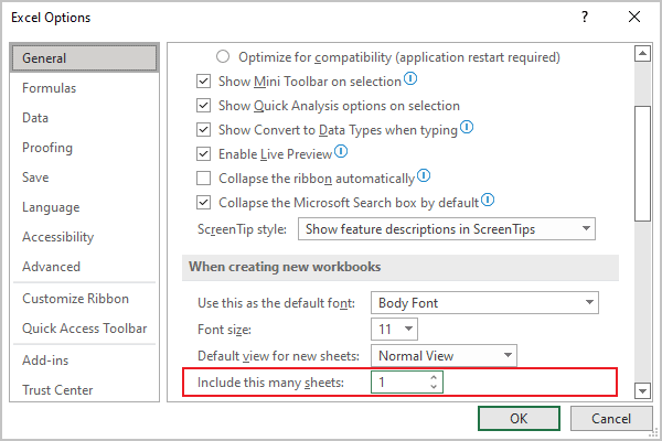 Number of sheets in Excel for Microsoft 365 Number of sheets in Excel 365