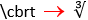 Cube root symbol, cube sign in Word 365