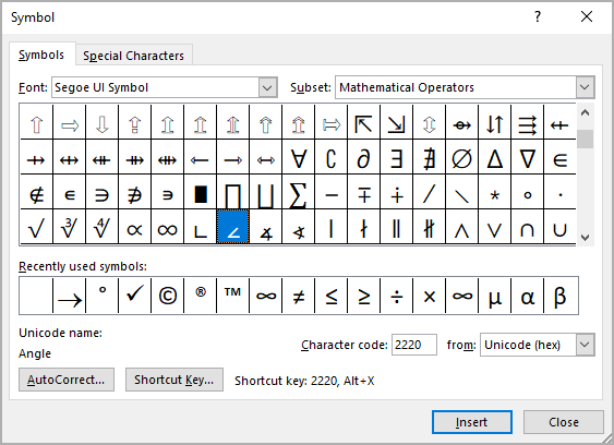 how to do math symbols on keyboard