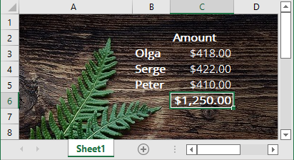 background in Excel for Microsoft 365 spreadsheet background in Excel 365 spreadsheet