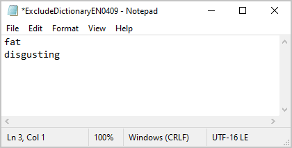 ExcludeDictionary file in Word for Microsoft 365 ExcludeDictionary file in Word 365