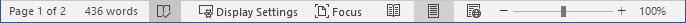 Editor button on the Status bar in Word for Microsoft 365 Editor button on the Status bar in Word 365
