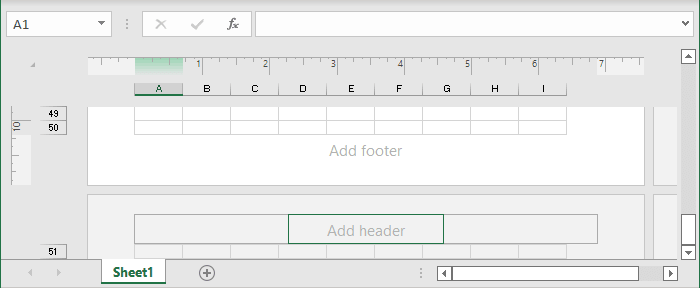 Add Header in Excel 365