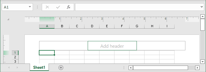 Header and Footer tab in Excel 365
