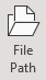 File Path button in Excel 365