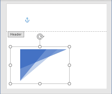 Picture in the header in Word 365
