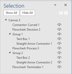 Selection Pane in Word for Microsoft 365 Selection Pane in Word 365