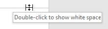 Show White Space pointer in Word 365