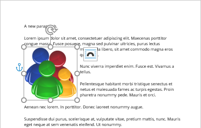 Don't move object with text in Word 365