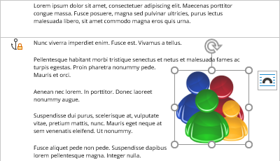 Moving with Locked anchor in Word 365