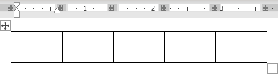 Table with Fixed column width in Word 365